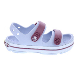 Sandalias Crocs zapatos Niño modelo Crocband Cruiser Blanco Velcro
