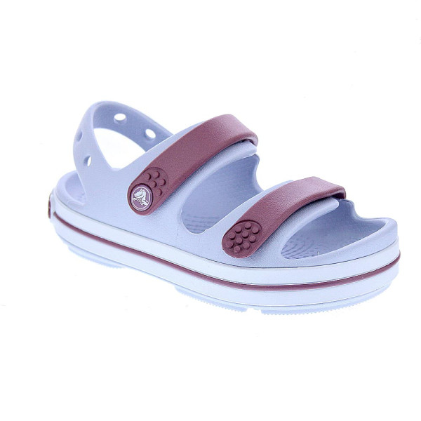 Sandalias Crocs zapatos Niño modelo Crocband Cruiser Blanco Velcro