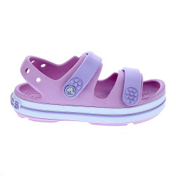 Sandalias Crocs zapatos Niña modelo Crocband Cruiser Rosa Velcro