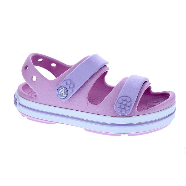Sandalias Crocs zapatos Niña modelo Crocband Cruiser Rosa Velcro