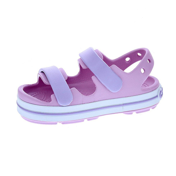 Sandalias Crocs zapatos Niña modelo Crocband Cruiser Rosa Velcro