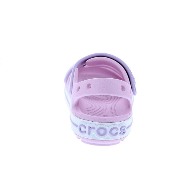 Sandalias Crocs zapatos Niña modelo Crocband Cruiser Rosa Velcro