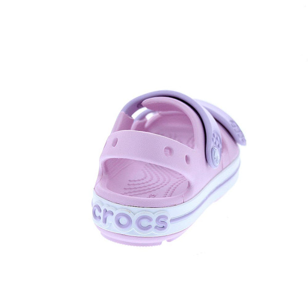 Sandalias Crocs zapatos Niña modelo Crocband Cruiser Rosa Velcro