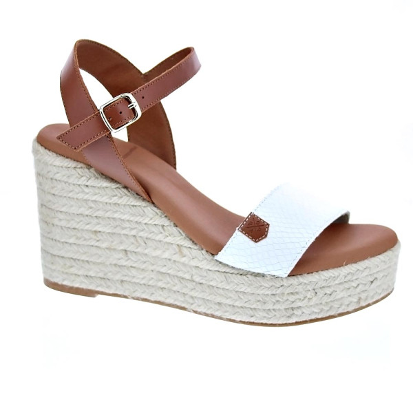 Sandalias Popa zapatos Mujer modelo Bandon Snake Blanco 