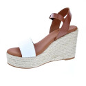Sandalias Popa zapatos Mujer modelo Bandon Snake Blanco 