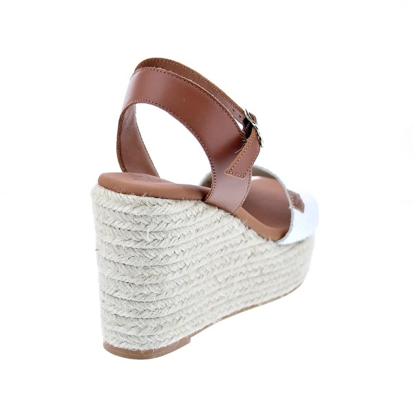 Sandalias Popa zapatos Mujer modelo Bandon Snake Blanco 