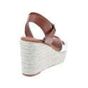 Sandalias Popa zapatos Mujer modelo Bandon Snake Blanco 