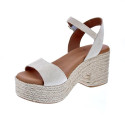 Sandalias Popa zapatos Mujer modelo Arale Serraje Beige 