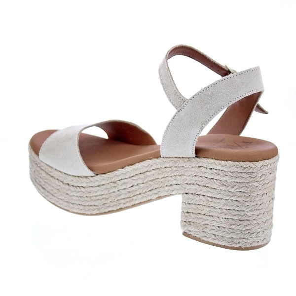 Sandalias Popa zapatos Mujer modelo Arale Serraje Beige 