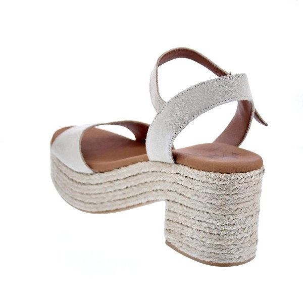 Sandalias Popa zapatos Mujer modelo Arale Serraje Beige 
