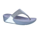 Sandalias FitFlop zapatos Mujer modelo Lulu cuña Plata 