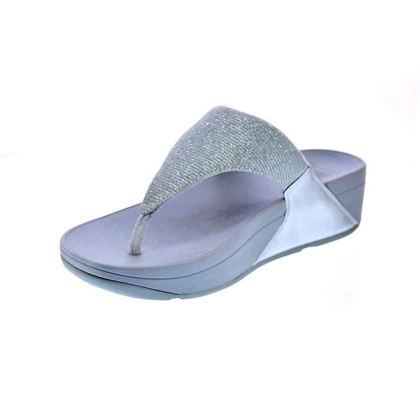 Sandalias FitFlop zapatos Mujer modelo Lulu cuña Plata 