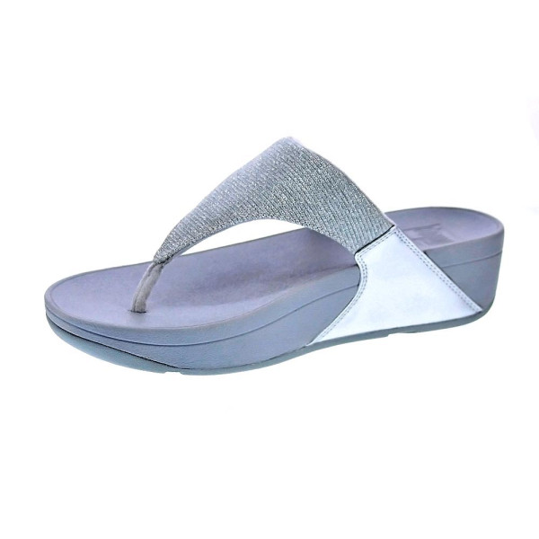 Sandalias FitFlop zapatos Mujer modelo Lulu cuña Plata 