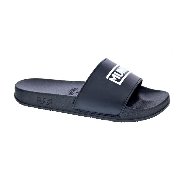 Chanclas Munich zapatos Niño modelo Flat Slider Kid Negro 