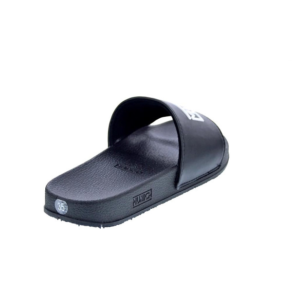 Chanclas Munich zapatos Niño modelo Flat Slider Kid Negro 