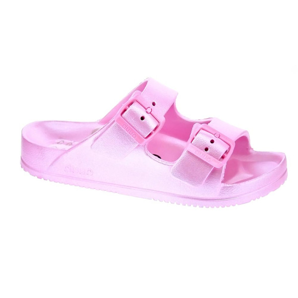 Sandalias Duuo zapatos Mujer modelo Eva Flat Metal 63 Rosa 
