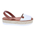 Sandalias Popa zapatos Mujer modelo Saona Snake Blanco 