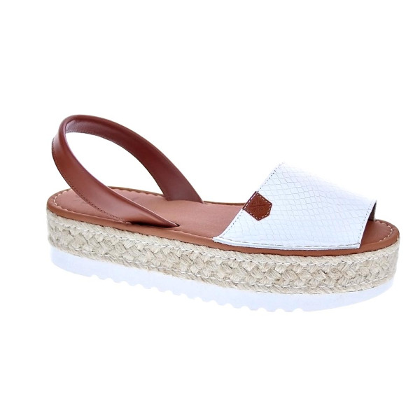 Sandalias Popa zapatos Mujer modelo Saona Snake Blanco 
