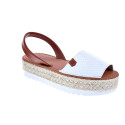 Sandalias Popa zapatos Mujer modelo Saona Snake Blanco 