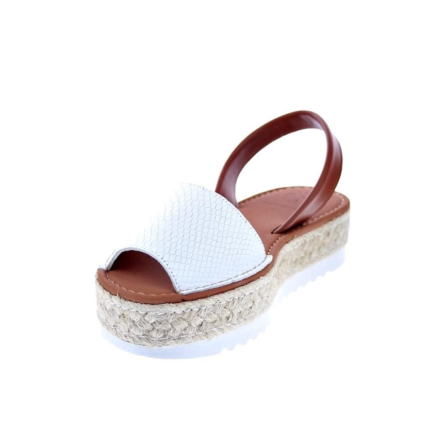 Sandalias Popa zapatos Mujer modelo Saona Snake Blanco 
