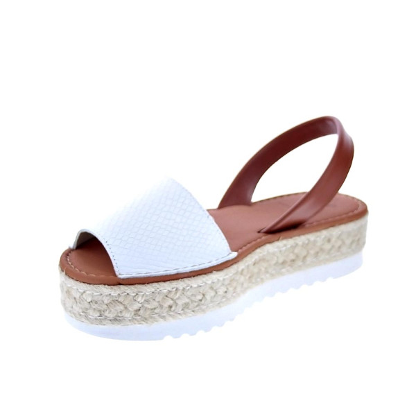 Sandalias Popa zapatos Mujer modelo Saona Snake Blanco 