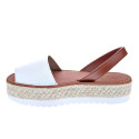 Sandalias Popa zapatos Mujer modelo Saona Snake Blanco 