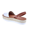 Sandalias Popa zapatos Mujer modelo Saona Snake Blanco 