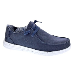 Mocasines Skechers zapatos Hombre modelo Melson Chad Azul Elástico 2