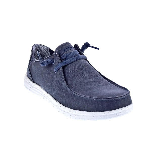 Mocasines Skechers zapatos Hombre modelo Melson Chad Azul Elástico