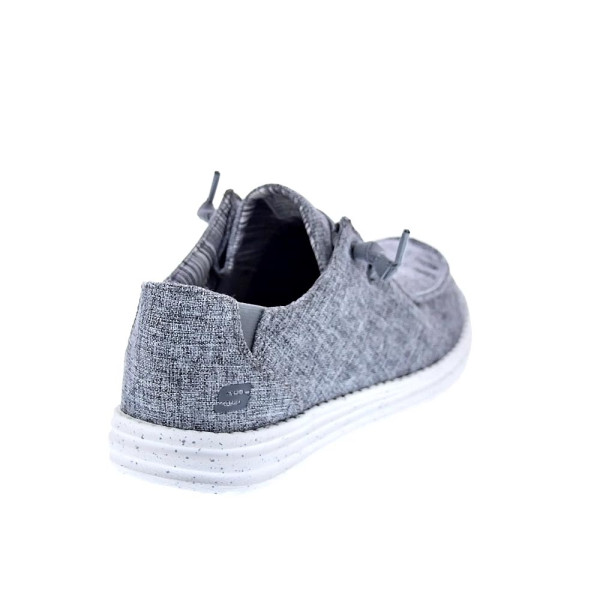 Mocasines Skechers zapatos Hombre modelo Melson Chad Gris Elástico