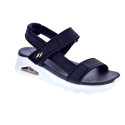 Sandalias Skechers zapatos Mujer modelo Uno Negro Velcro