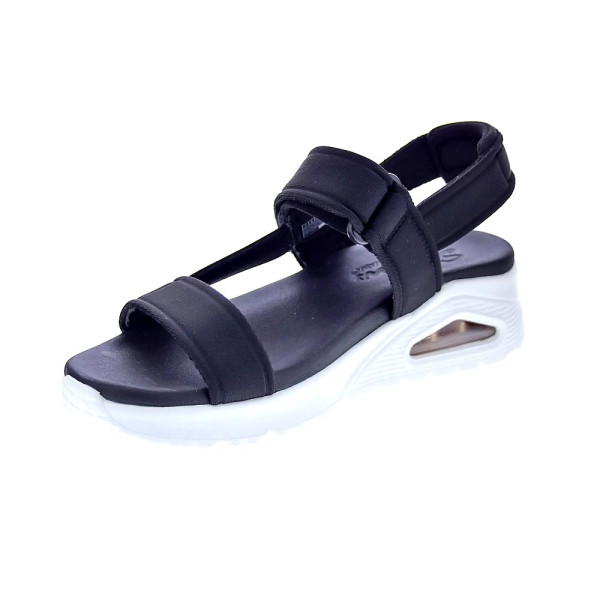Sandalias Skechers zapatos Mujer modelo Uno Negro Velcro