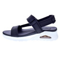 Sandalias Skechers zapatos Mujer modelo Uno Negro Velcro