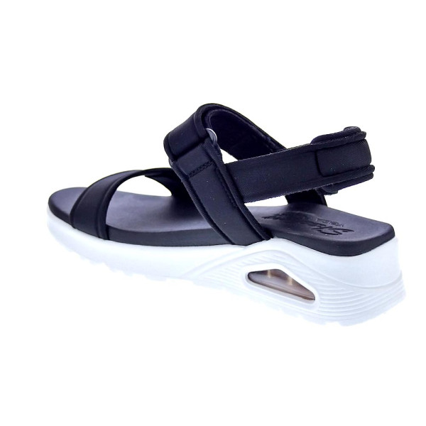 Sandalias Skechers zapatos Mujer modelo Uno Negro Velcro