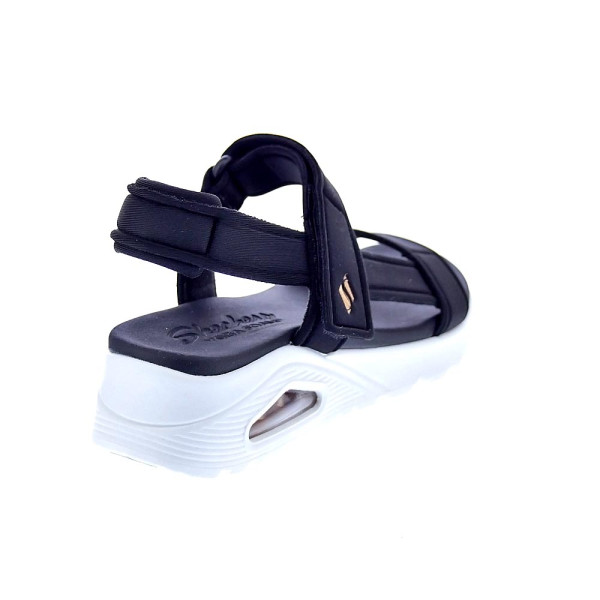 Sandalias Skechers zapatos Mujer modelo Uno Negro Velcro