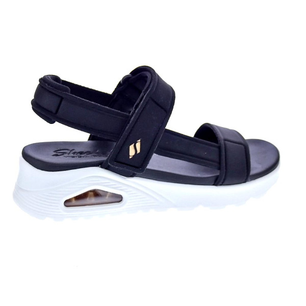 Sandalias Skechers zapatos Mujer modelo Uno Negro Velcro