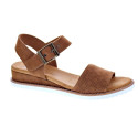 Sandalias Skechers zapatos Mujer modelo Desert Kiss Marrón Velcro