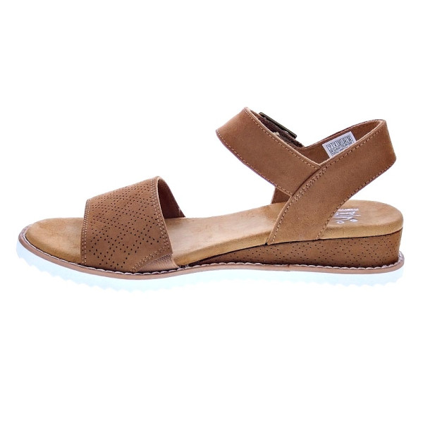 Sandalias Skechers zapatos Mujer modelo Desert Kiss Marrón Velcro