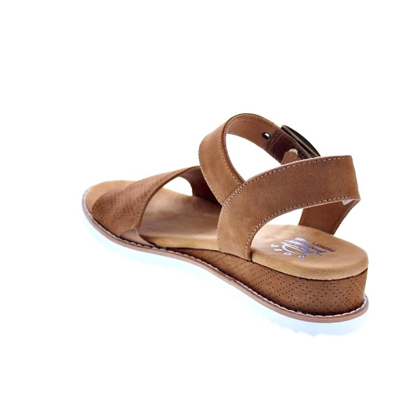 Sandalias Skechers zapatos Mujer modelo Desert Kiss Marrón Velcro