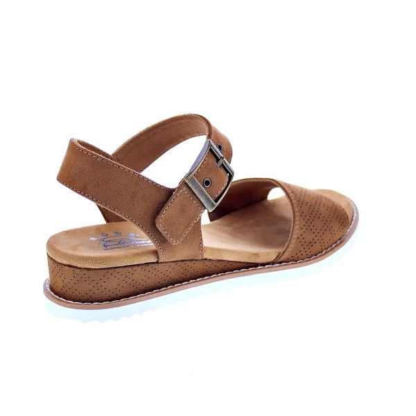 Sandalias Skechers zapatos Mujer modelo Desert Kiss Marrón Velcro