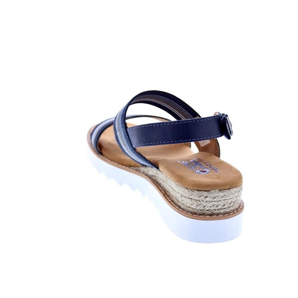 Sandalias Skechers zapatos Mujer modelo Desert Kiss Beige Velcro