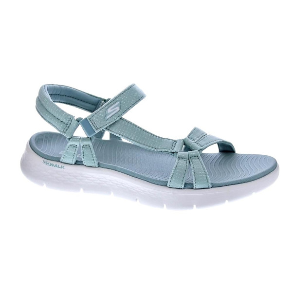 Sandalias Skechers zapatos Mujer modelo Go Walk Verde Velcro