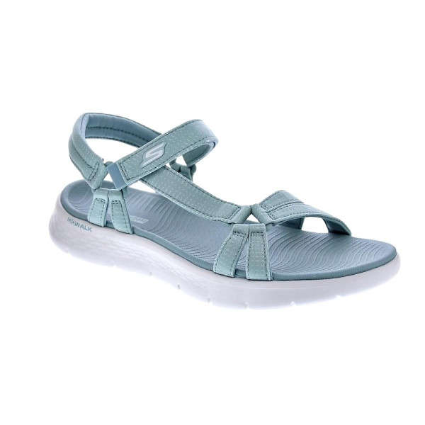 Sandalias Skechers zapatos Mujer modelo Go Walk Verde Velcro