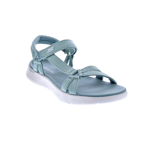 Sandalias Skechers zapatos Mujer modelo Go Walk Verde Velcro