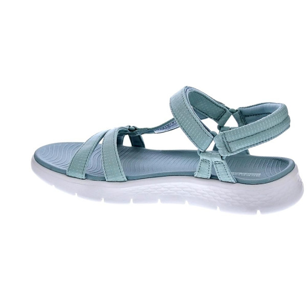 Sandalias Skechers zapatos Mujer modelo Go Walk Verde Velcro