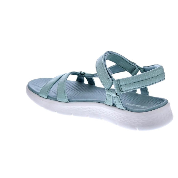 Sandalias Skechers zapatos Mujer modelo Go Walk Verde Velcro