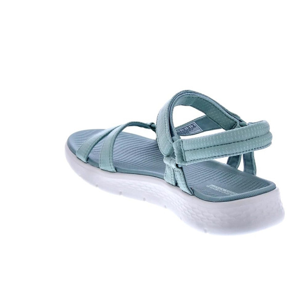 Sandalias Skechers zapatos Mujer modelo Go Walk Verde Velcro