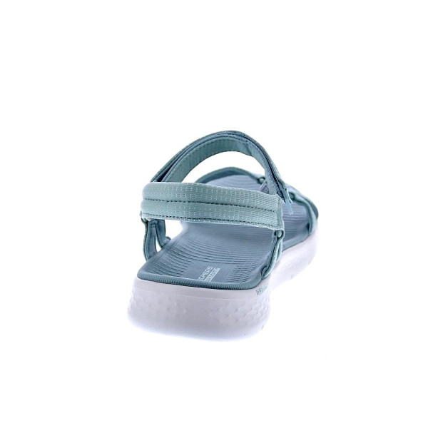 Sandalias Skechers zapatos Mujer modelo Go Walk Verde Velcro