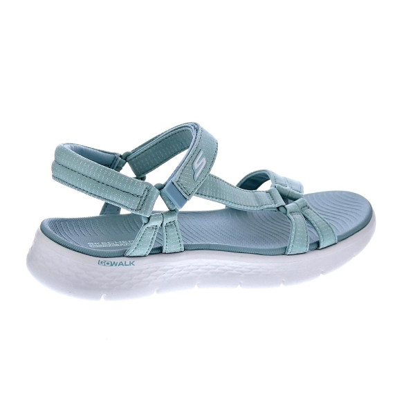 Sandalias Skechers zapatos Mujer modelo Go Walk Verde Velcro