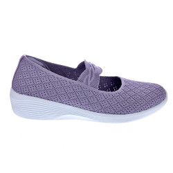 Bailarinas Skechers zapatos Mujer modelo Arya Thats Sweet Violeta Velcro